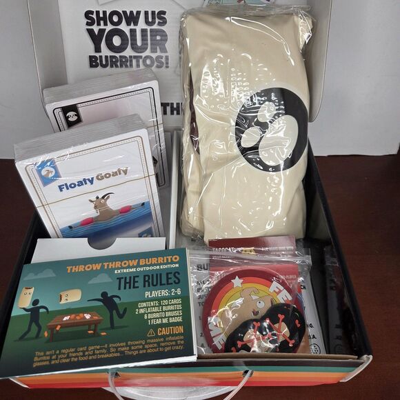 Throw Throw Burrito Extreme Outdoor Edition Card Game Party Exploding Kittens - Picture 3 of 5